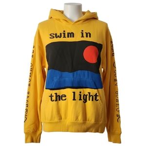 Cactus Plant Flea Market Kid Cudi Yellow Hoodie Size L Graphic Coachella 2019